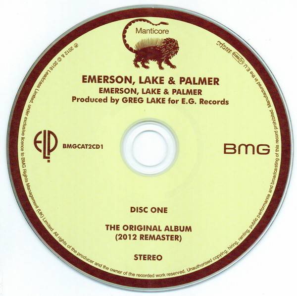 Emerson, Lake and Palmer Emerson, Lake and Palmer deluxe edition : CD1